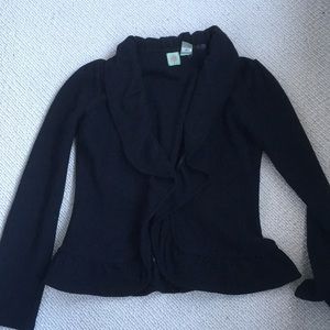 Anthropologie black sweater jacket